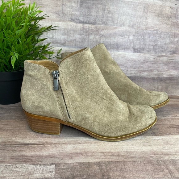 Lucky Brand Women’s “Barough” Taupe Suede Ankle Booties - Size: 7 - Picture 5 of 13
